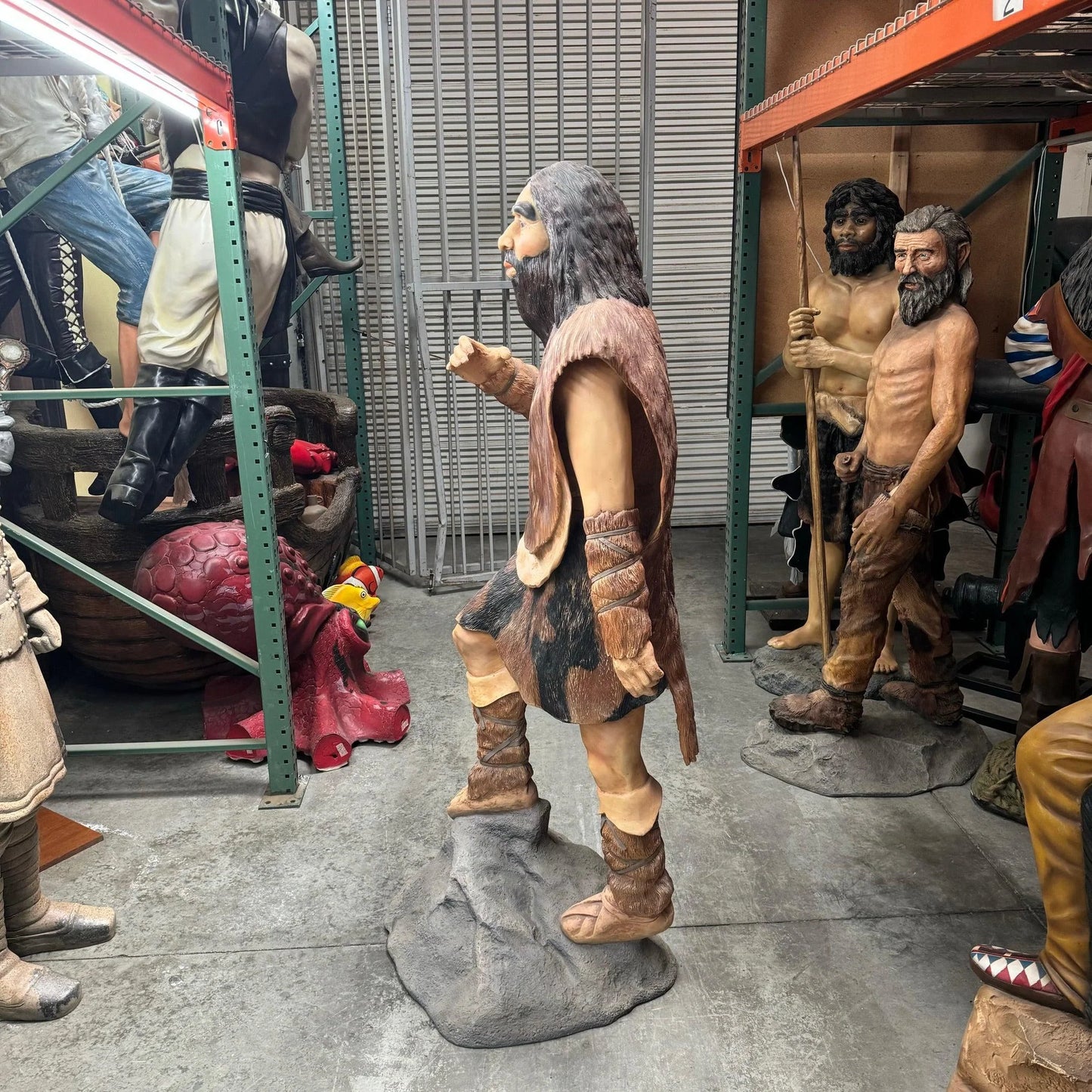 Cave Man Life Size Statue