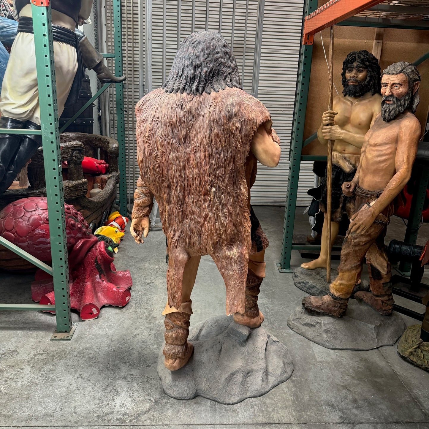 Cave Man Life Size Statue