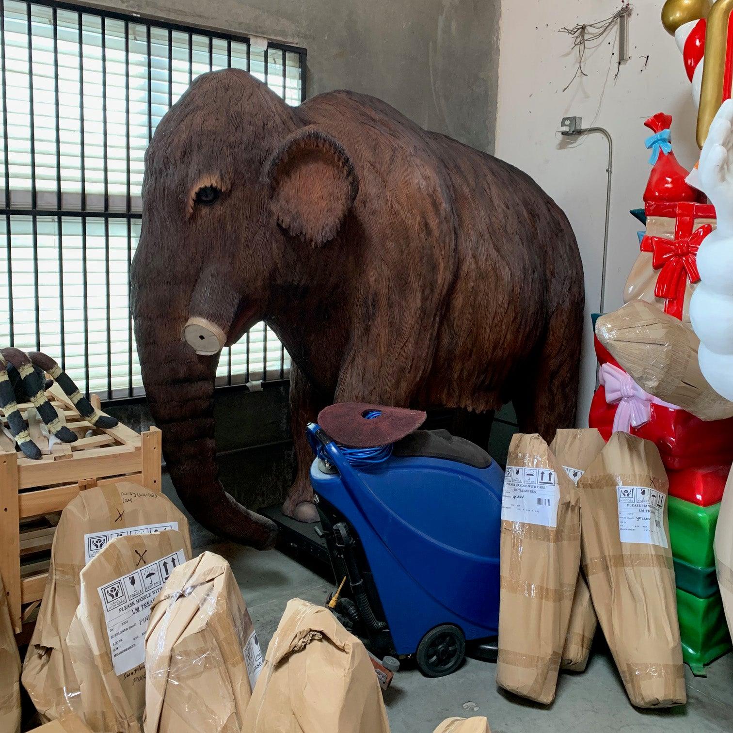 Mammoth Life Size Statue - LM Treasures Prop Rentals 