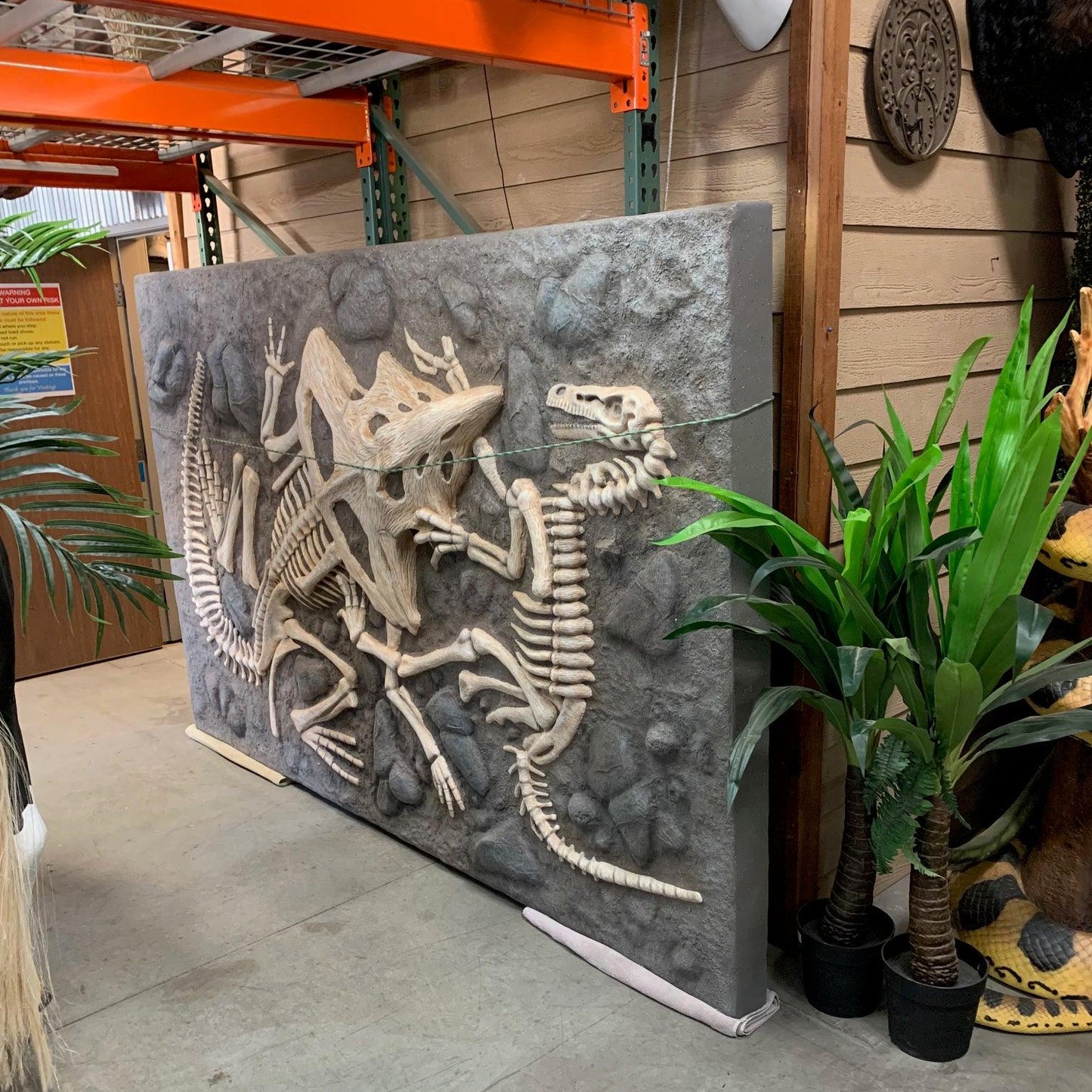 Dinosaur Skeleton Dig Statue