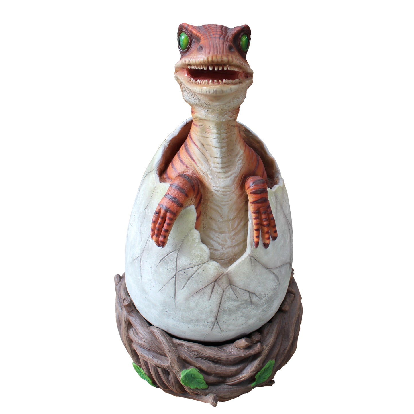 Hatching Raptor Dinosaur Statue - LM Treasures Prop Rentals 