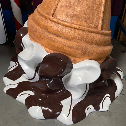 Chocolate Melting Ice Cream Statue - LM Treasures Prop Rentals 