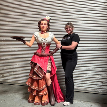 Saloon Girl Clara Life Size Statue