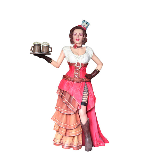 Saloon Girl Clara Life Size Statue