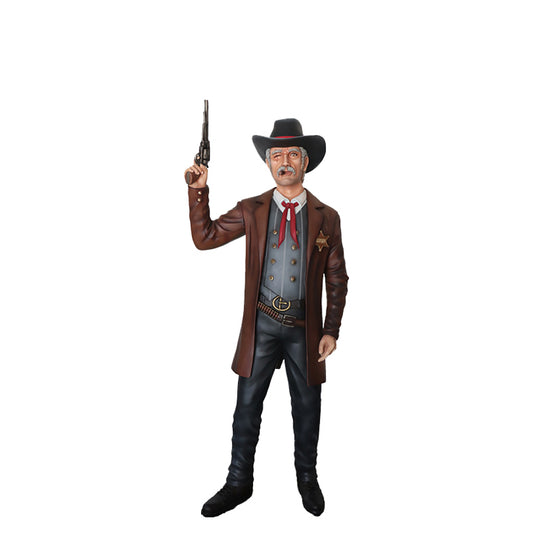 Cowboy Sheriff Wyatt Life Size Statue