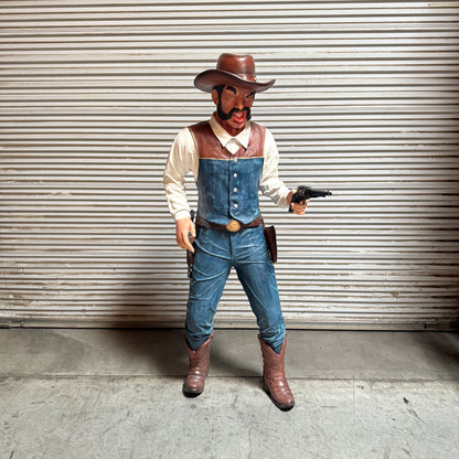 Angry Cowboy Billy Life Size Statue