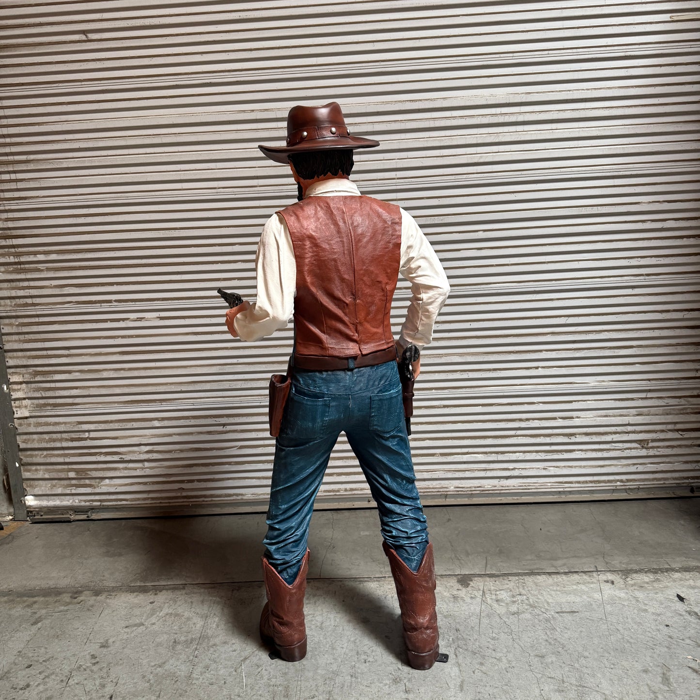 Angry Cowboy Billy Life Size Statue