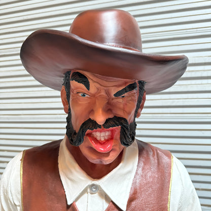 Angry Cowboy Billy Life Size Statue