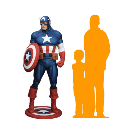 Captain Super Hero Life Size Statue