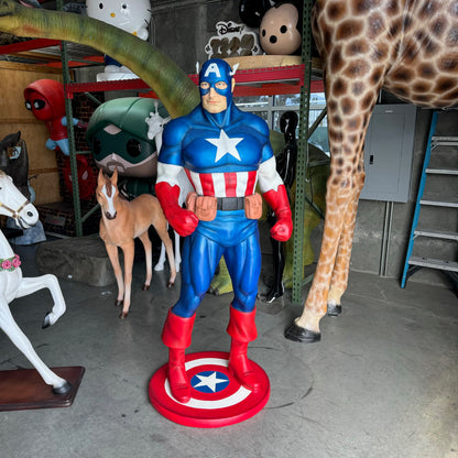 Captain Super Hero Life Size Statue