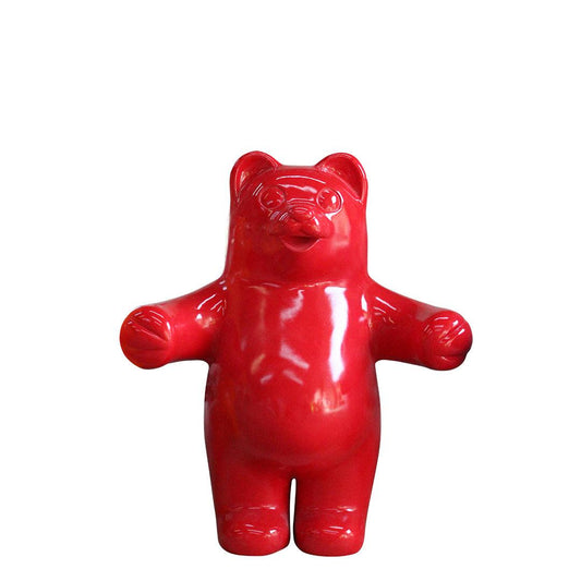 Large Red Gummy Bear Statue - LM Treasures Prop Rentals 