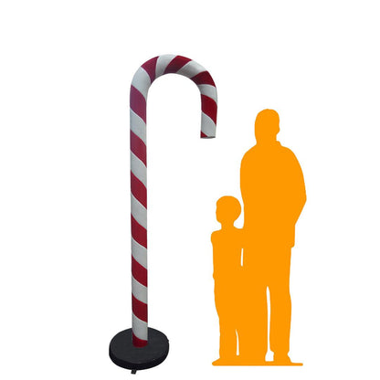 Large Candy Cane Statue - LM Treasures Prop Rentals 