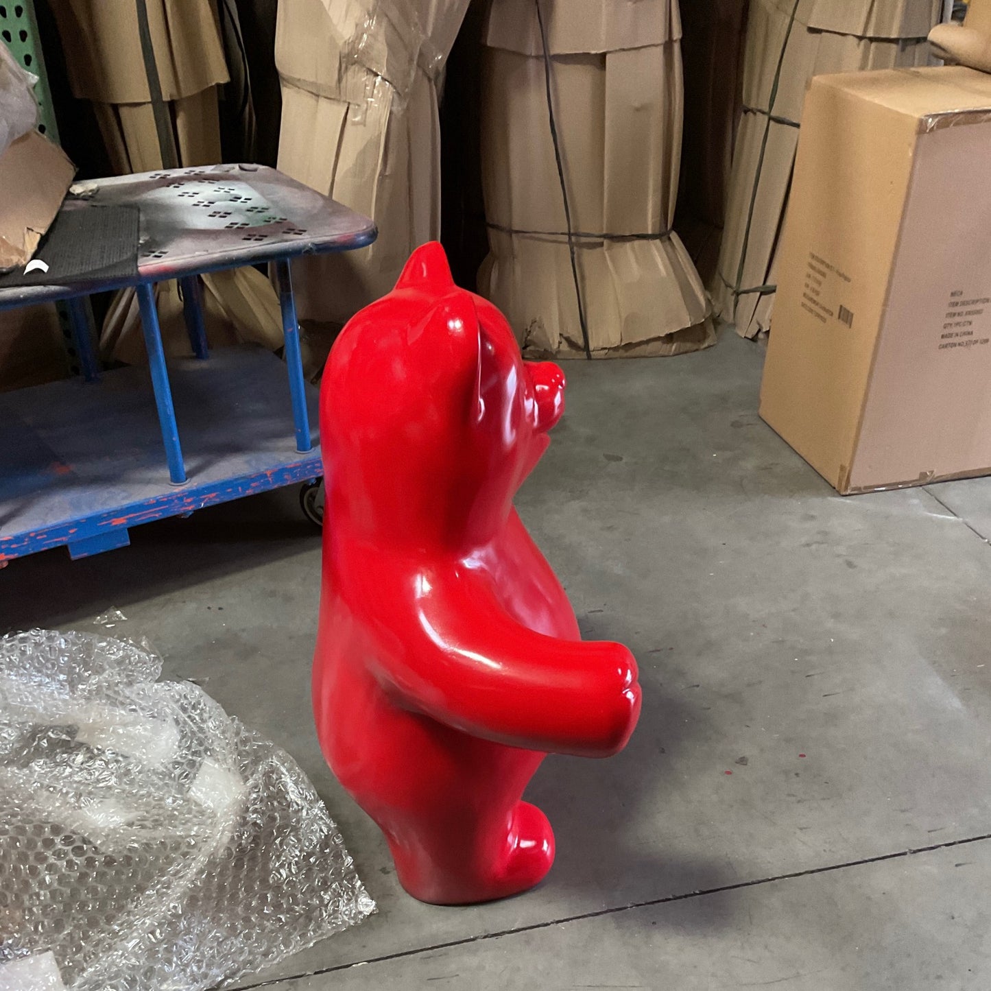 Large Red Gummy Bear Statue