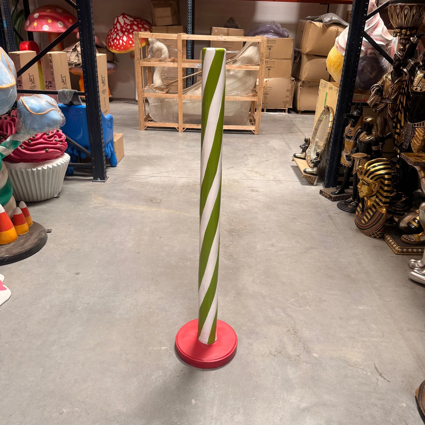 Green Candy Stick Statue R0318G-S071-PT