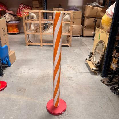 Orange Candy Stick Statue R0318O-S071-PT