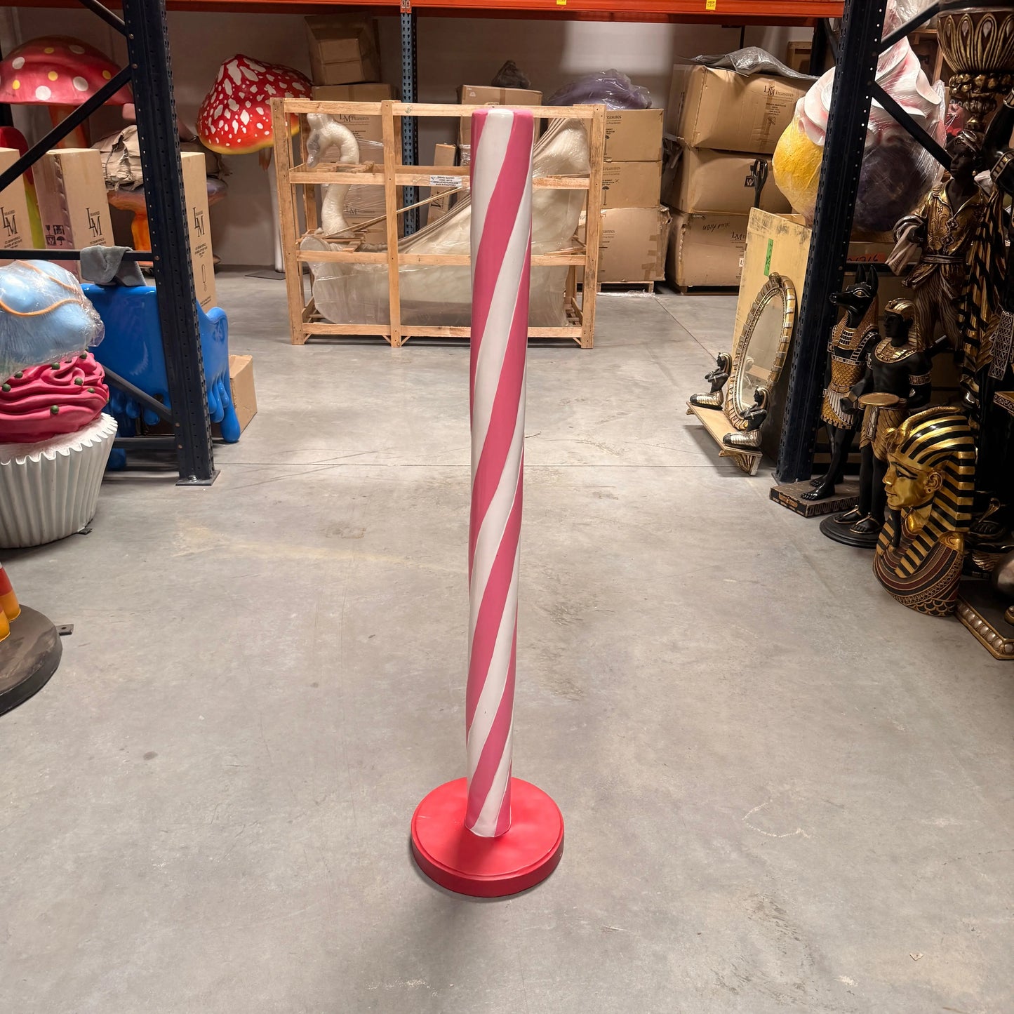 Pink Candy Stick Statue R0318PK-S071-PT