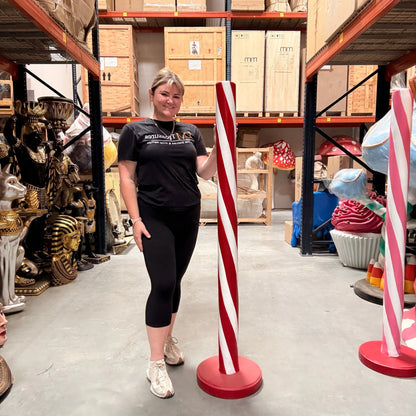 Red Candy Stick Statue R0318R-S071-PT
