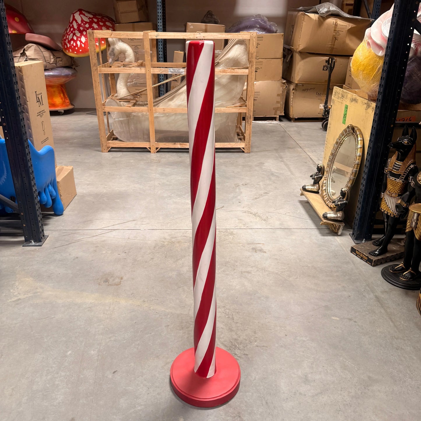 Red Candy Stick Statue R0318R-S071-PT