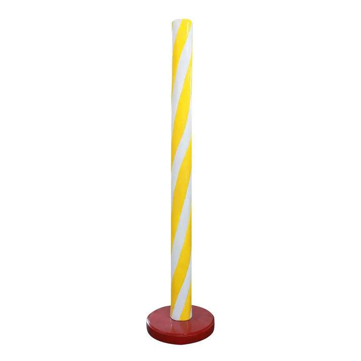 Yellow Candy Stick Statue - LM Treasures Prop Rentals 