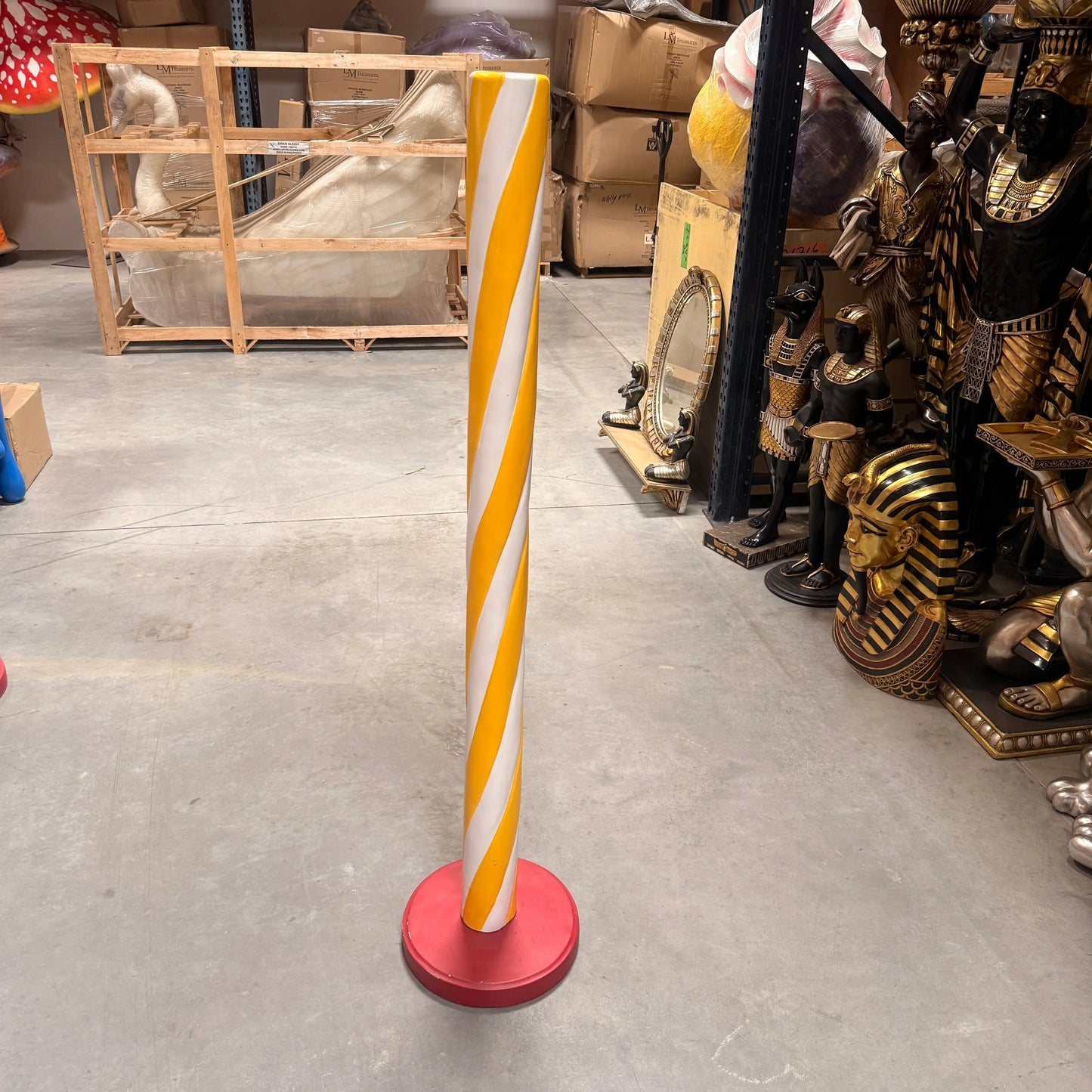 Yellow Candy Stick Statue R0318Y-S071-PT