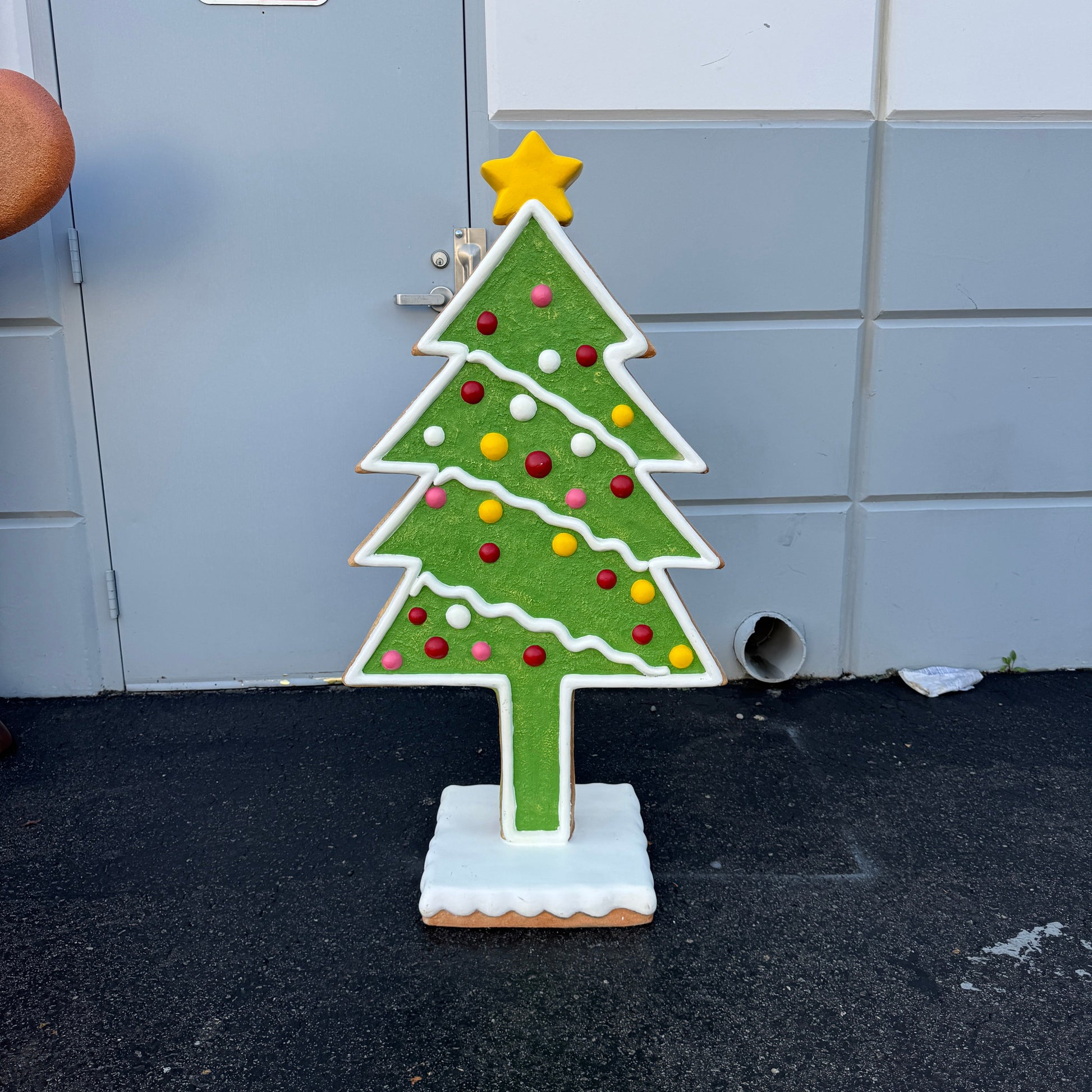 Small Gingerbread Christmas Tree Statue S0131-S097-PT