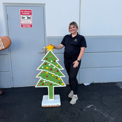 Small Gingerbread Christmas Tree Statue S0131-S097-PT