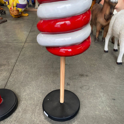 Small Red Cone Lollipop Statue