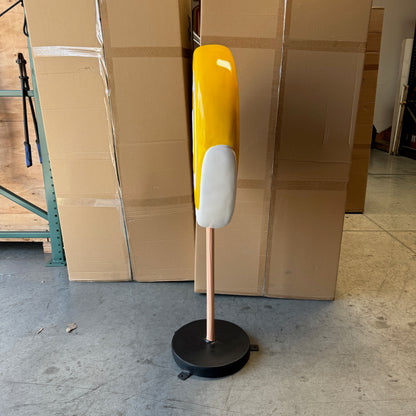 Small Yellow Twirl Lollipop Statue