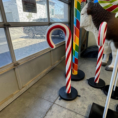 Small Traditional Candy Cane Statue