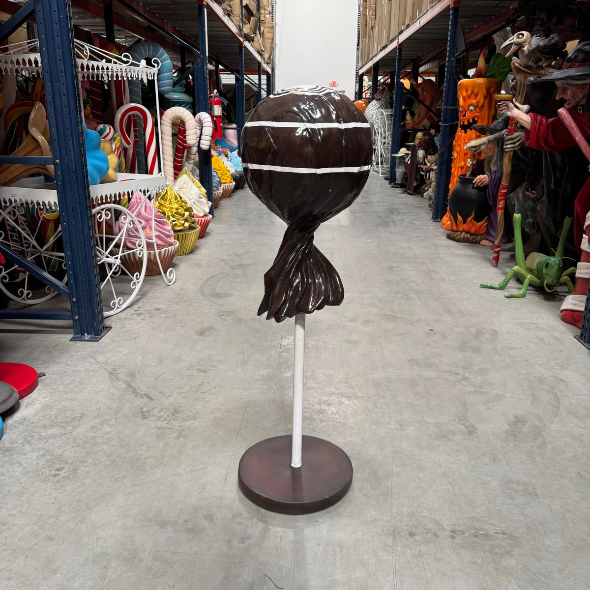 Medium Brown Lollipop Statue R0293BR-S116-PT