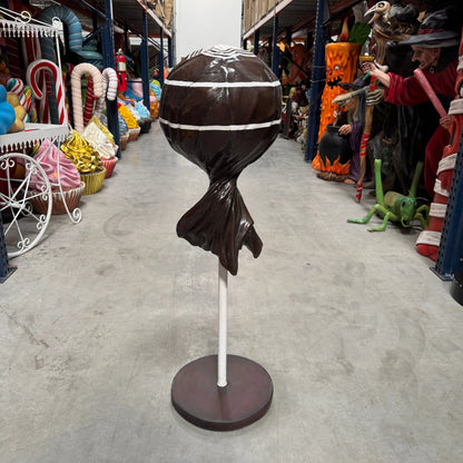 Medium Brown Lollipop Statue R0293BR-S116-PT