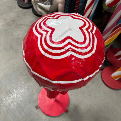 Medium Red Lollipop Statue R0293R-S116-PT