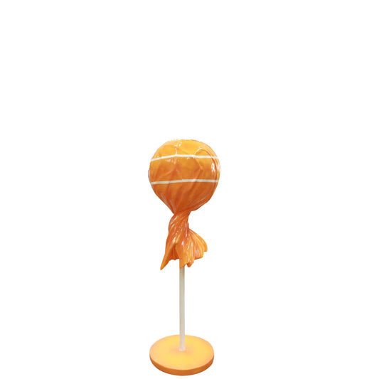 Orange Lollipop Over Sized Statue - LM Treasures Prop Rentals 