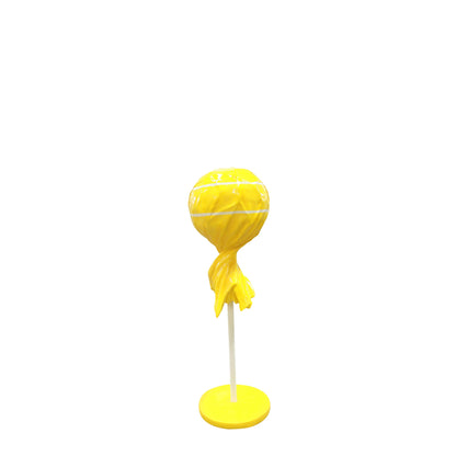 Medium Yellow Lollipop Statue - LM Treasures Prop Rentals 