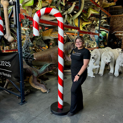 Large Candy Cane Statue