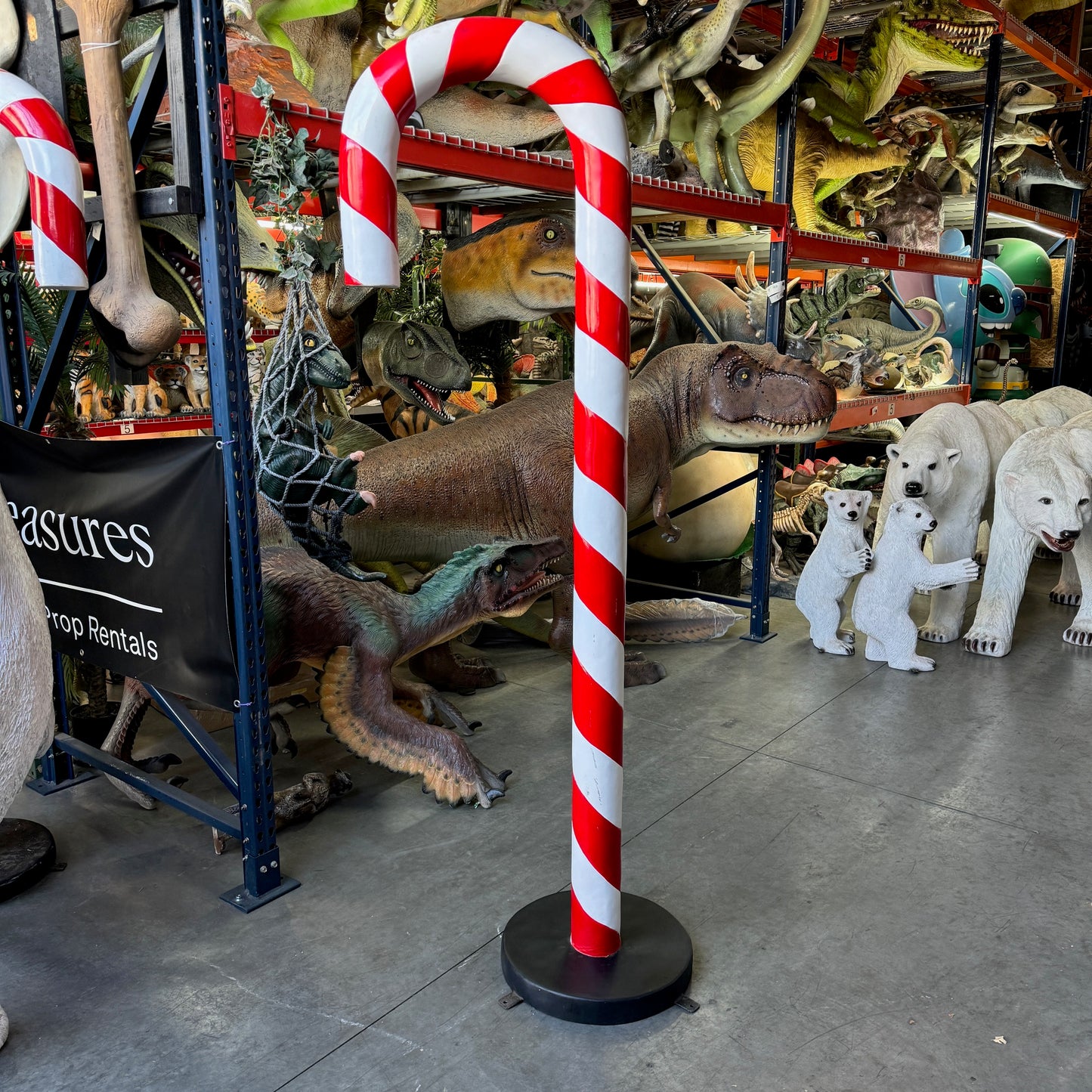 Large Candy Cane Statue