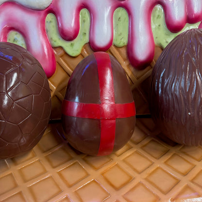 Ribbon Chocolate Easter Egg Statue