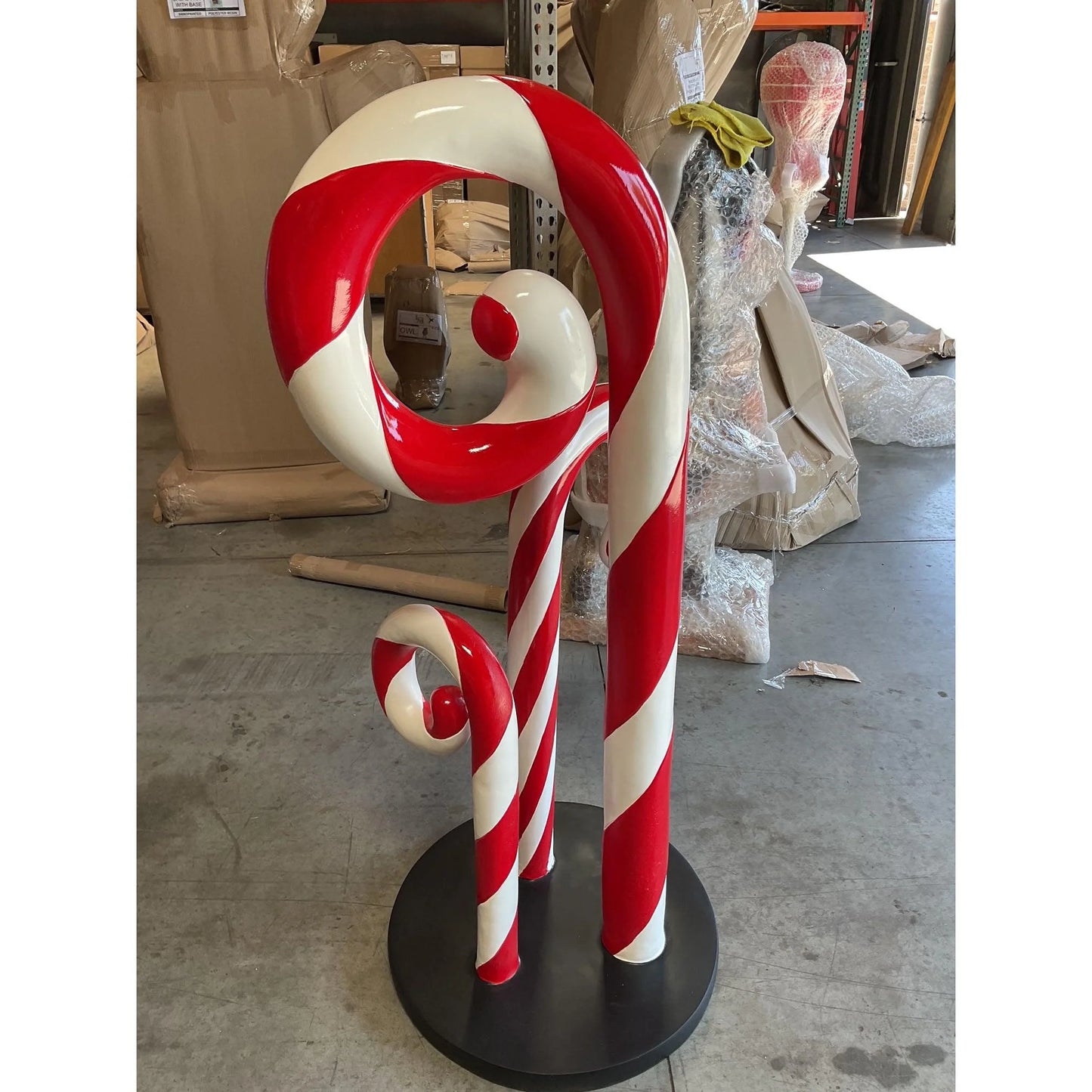 Peppermint Candy Cane Trio Statue