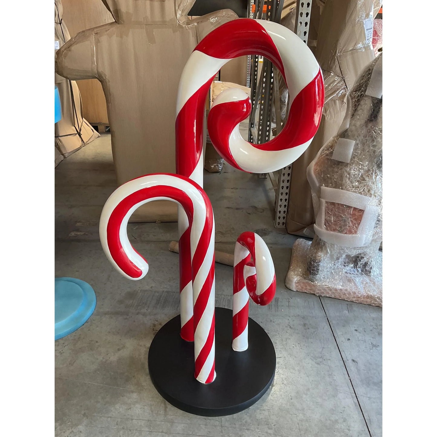 Peppermint Candy Cane Trio Statue