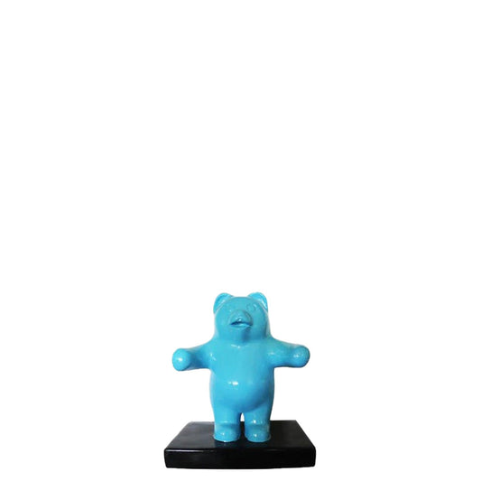 Small Blue Gummy Bear Statue