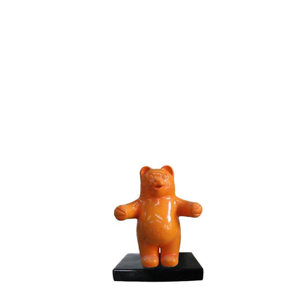 Small Orange Gummy Bear Statue