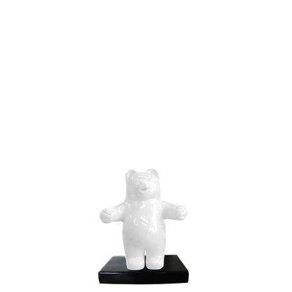 Small White Gummy Bear Over Sized Statue - LM Treasures Prop Rentals 