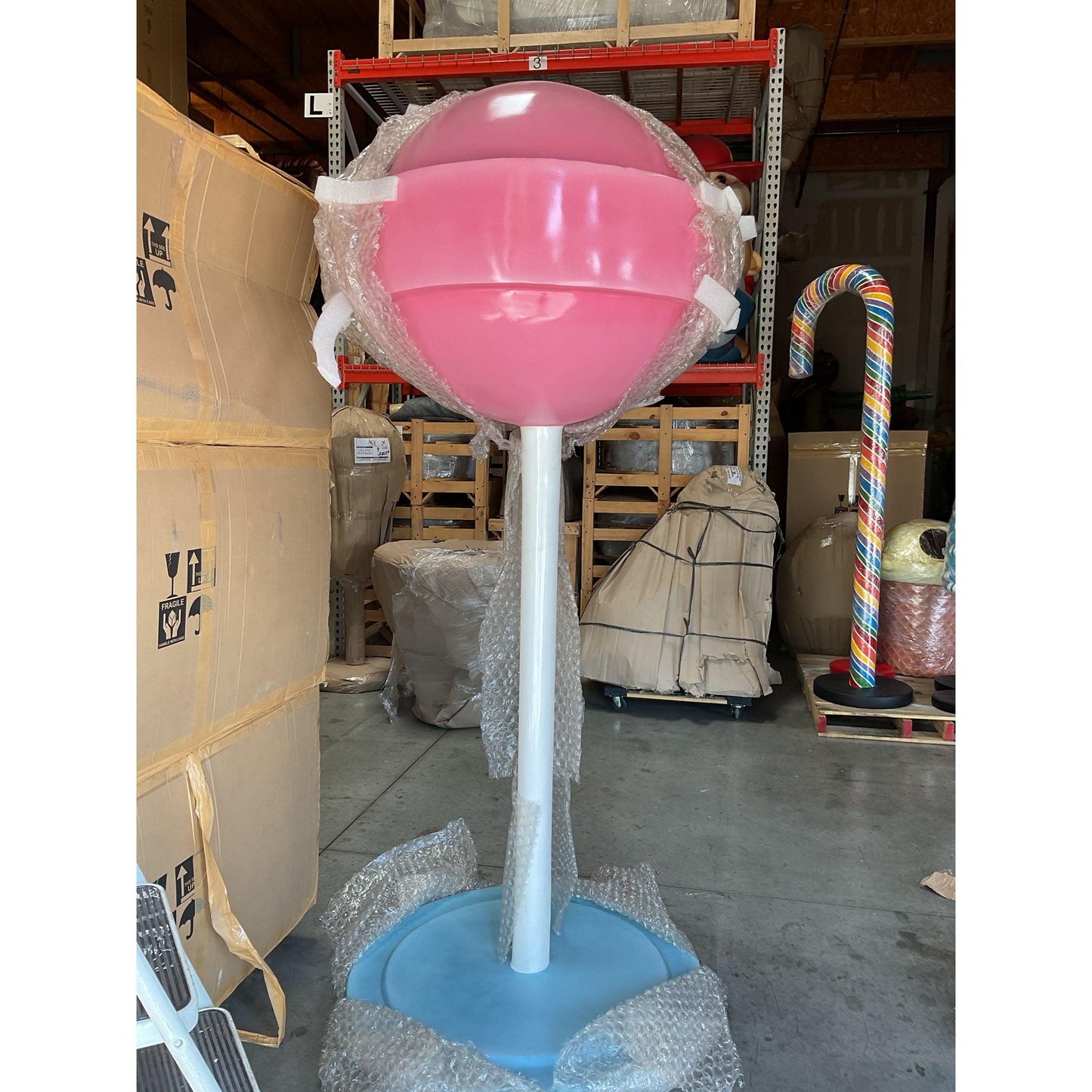Large Pink Sugar Pop Over Sized Statue