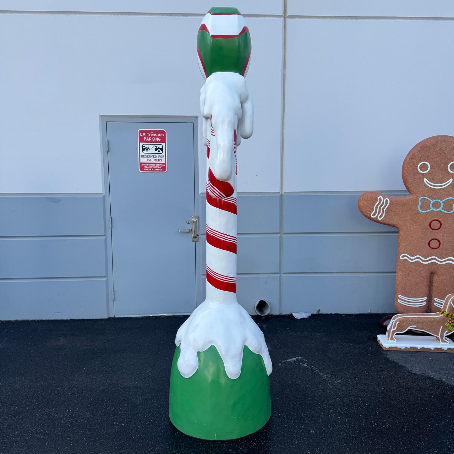Giant Snow Candy Cane Statue S0290-S248-PT