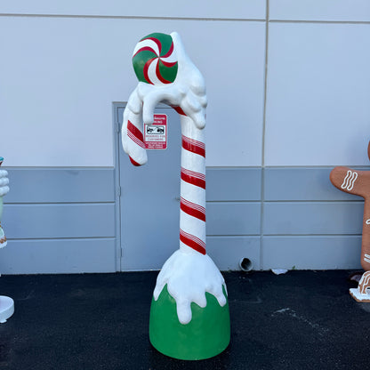 Giant Snow Candy Cane Statue S0290-S248-PT