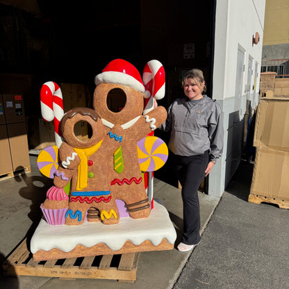 Gingerbread Cookies Photo Op Statue