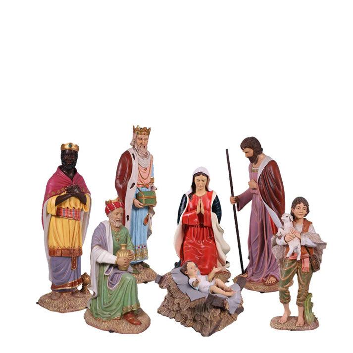 Life Size Nativity Set Christmas Statues - LM Treasures Prop Rentals 