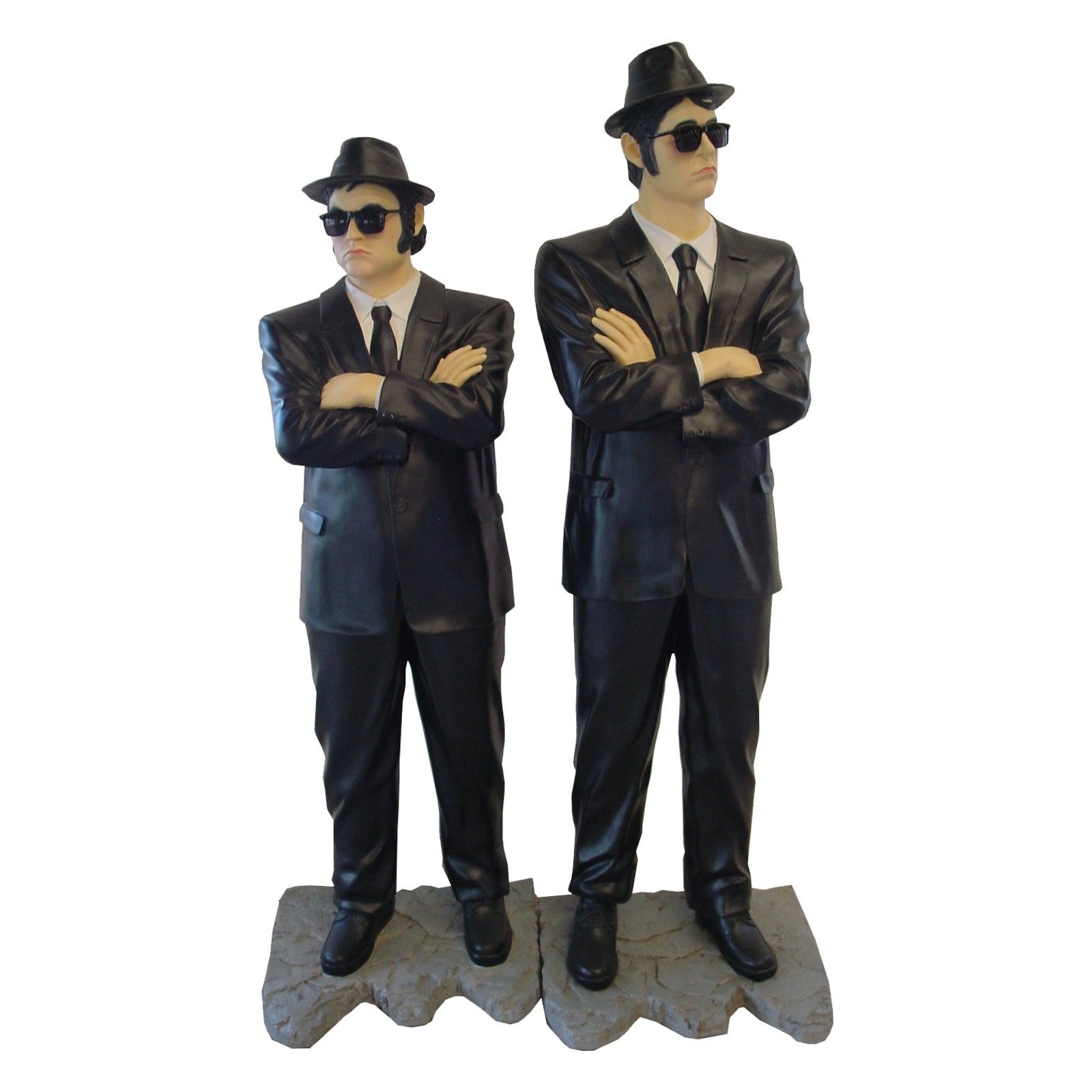 Comedians On Asphalt Life Size Statue - LM Treasures Prop Rentals 