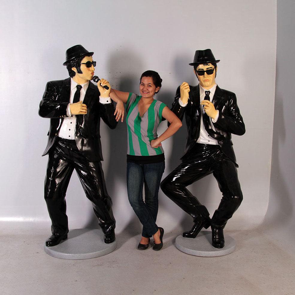 Comedians Performing Life Size Statue