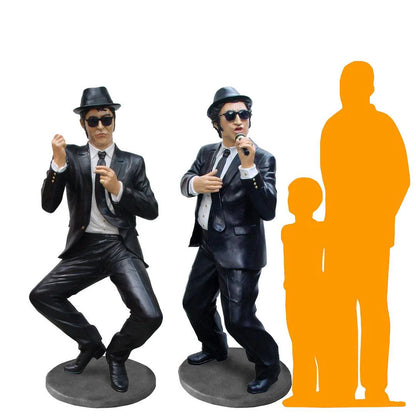 Comedians Performing Life Size Statue